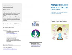 brochure-Mindfulness corso ragazzini Paolo Ricci-1